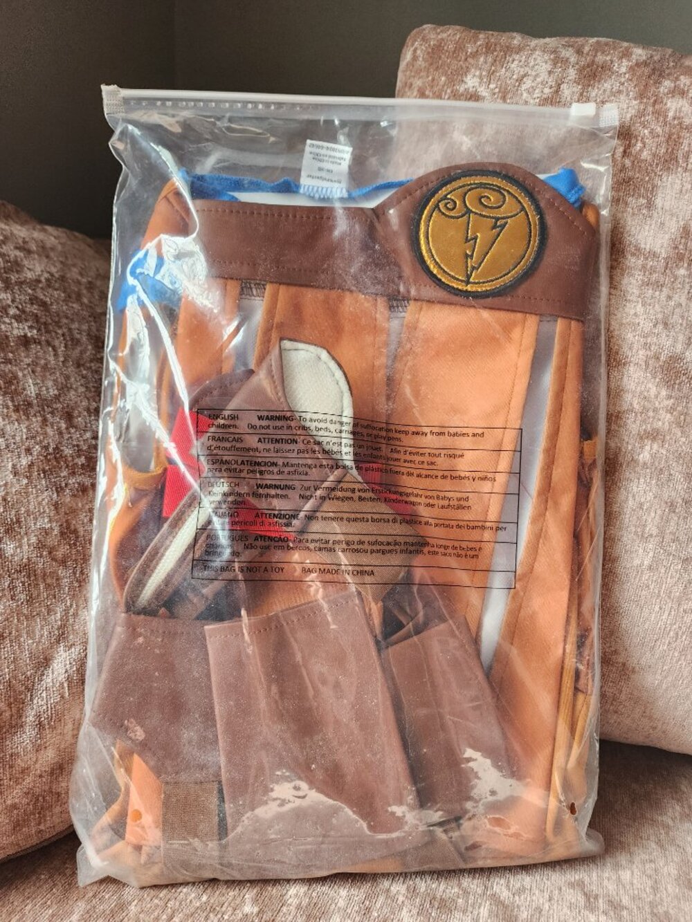 NWT Disney Hercules Deluxe Kids Costume Boys XS 4-6 Complete Set - Picture 2 of 3